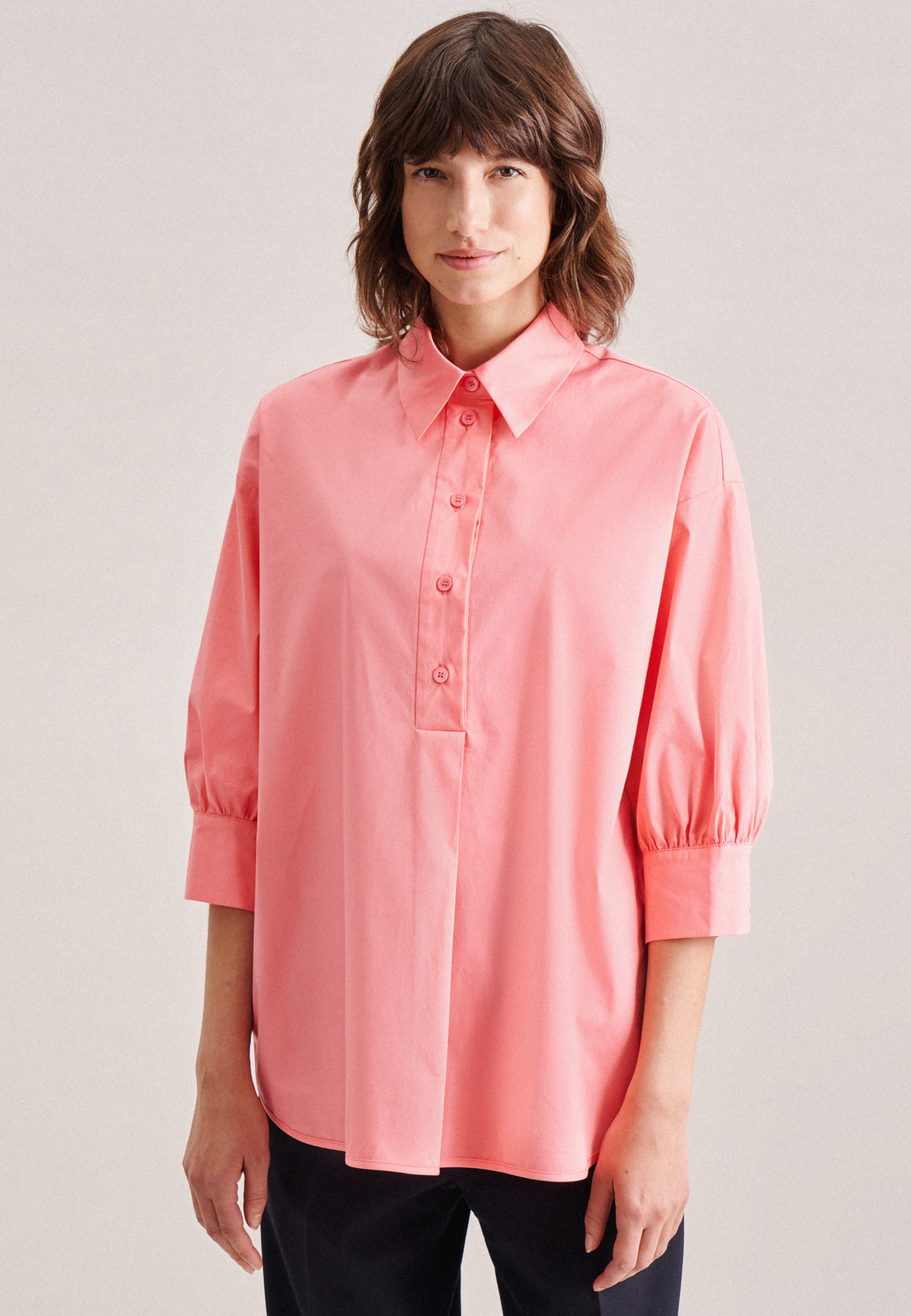 Блуза Seidensticker Schlupf Oversized, цвет Rosa/Pink