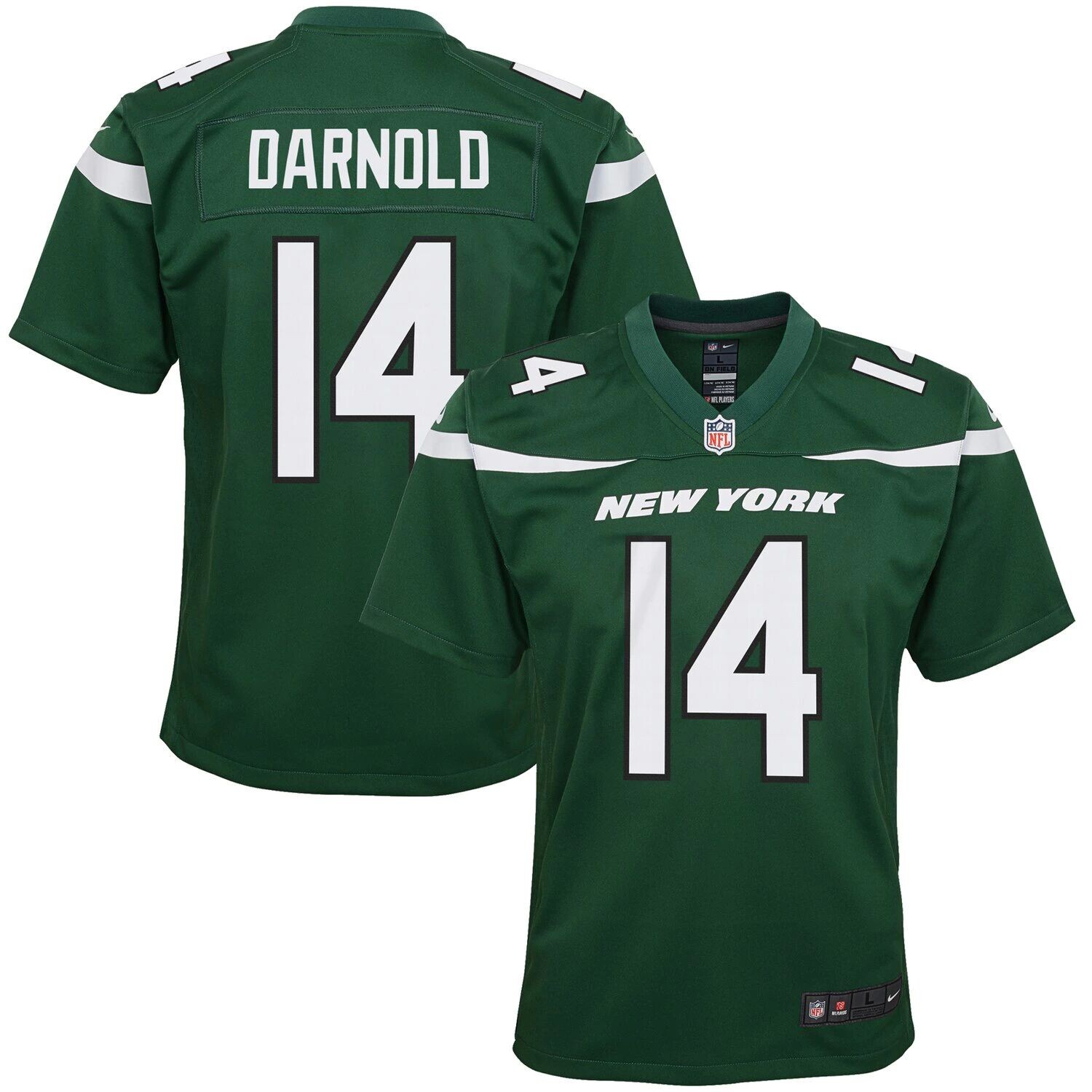 

Джерси Nike Sam Darnold Gotham Green New York Jets для дошкольников Nike