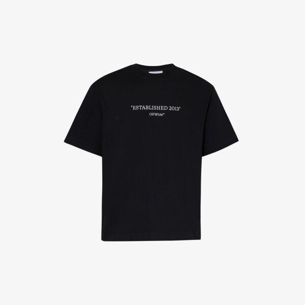 

Футболка из хлопкового джерси с графическим принтом Skate Off-White, черный
