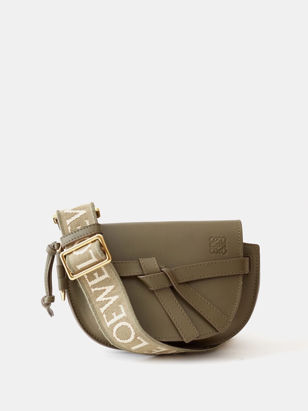 

Миниатюрная кожаная сумка через плечо gate LOEWE, зеленый