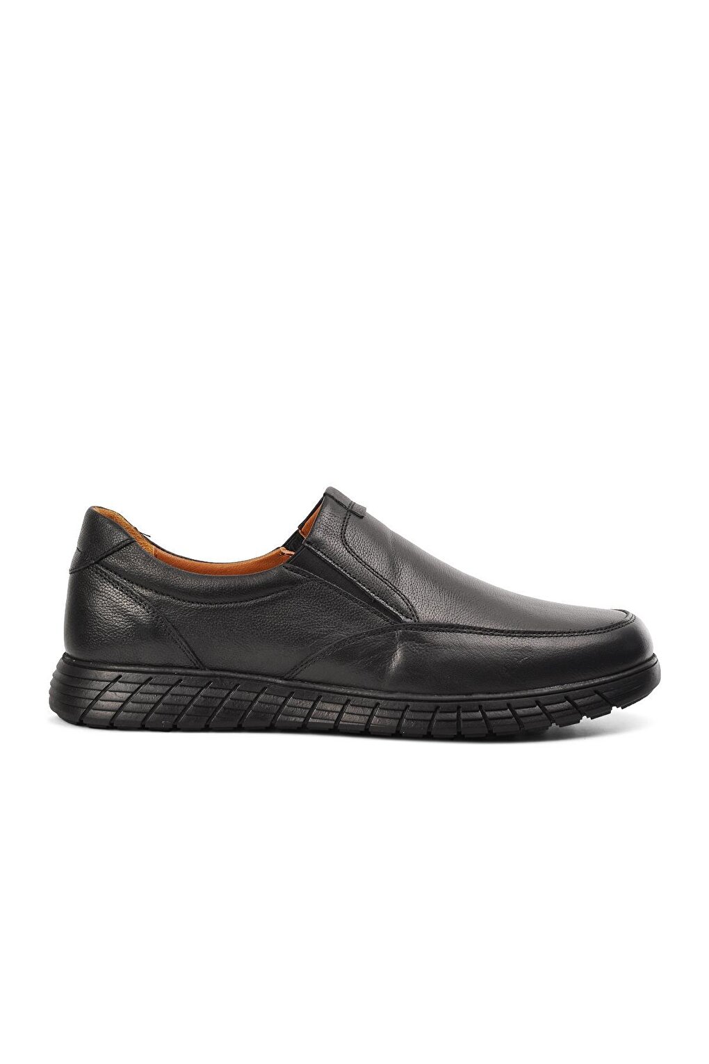 2050 Черная мужская повседневная обувь из натуральной кожи Ayakmod