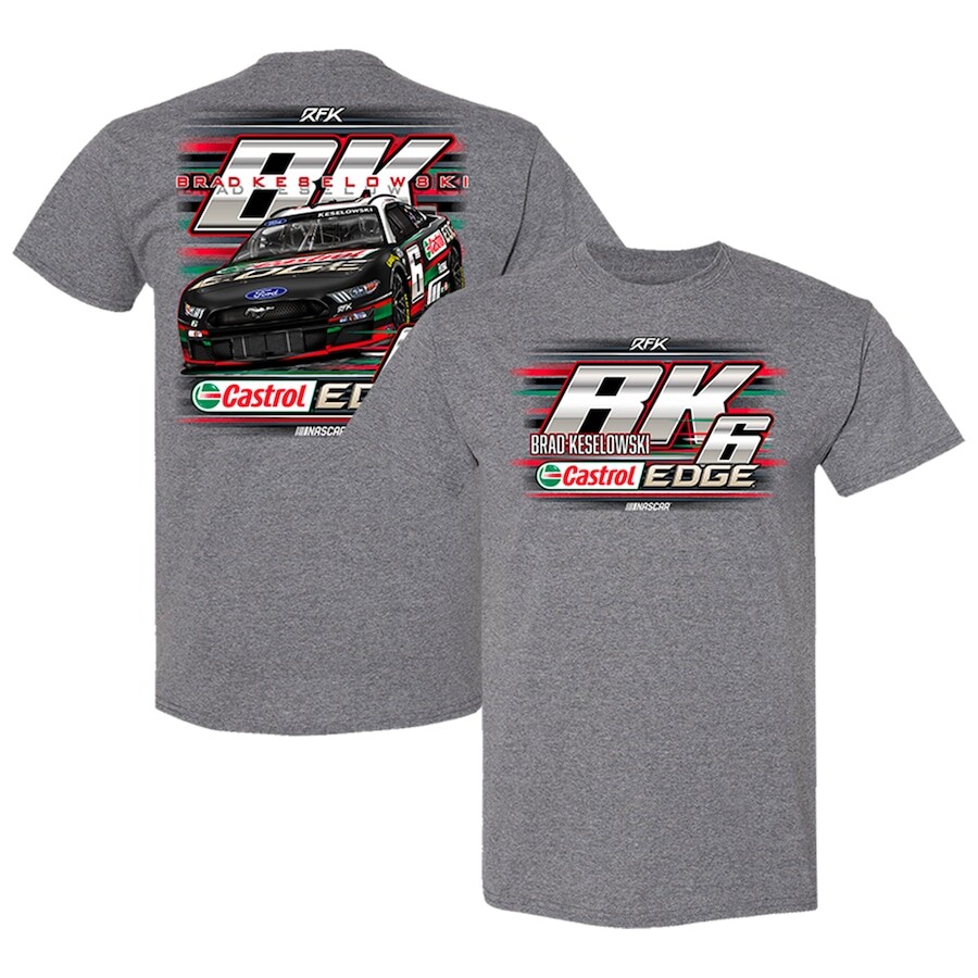 

Футболка с коротким рукавом RFK Racing Brad Keselowski, серый