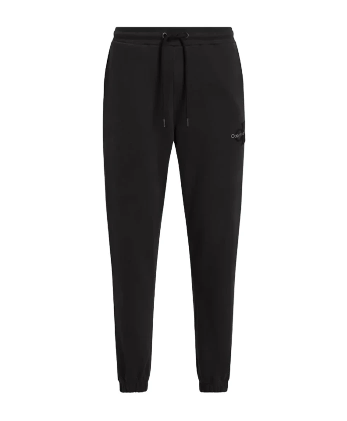 

Повседневные хлопковые брюки с эластичным поясом. Calvin Klein Jeans, черный