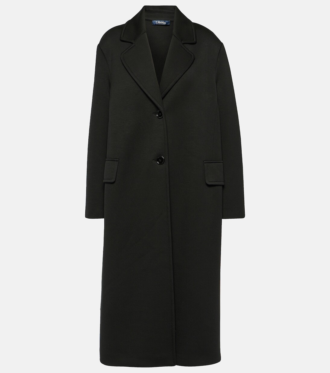 

Однобортное трикотажное пальто radice 'S Max Mara, черный