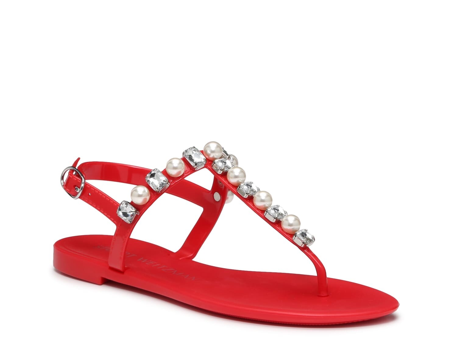 

Сандалии Stuart Weitzman Goldie Jelly, коралл