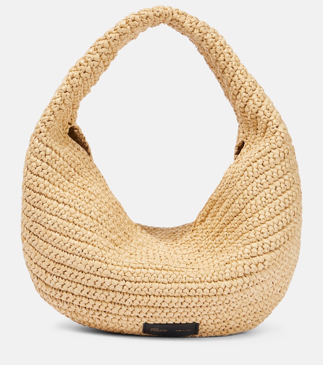 

Сумка Olivia среднего размера из рафии Khaite, бежевый
