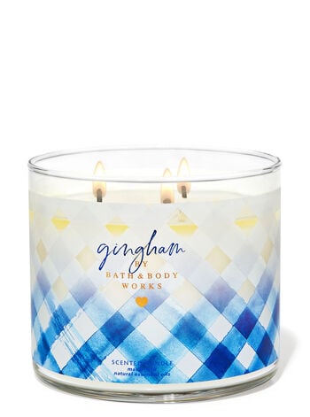 

Свеча с 3 фитилями Gingham, 14.5 oz / 411 g, Bath and Body Works