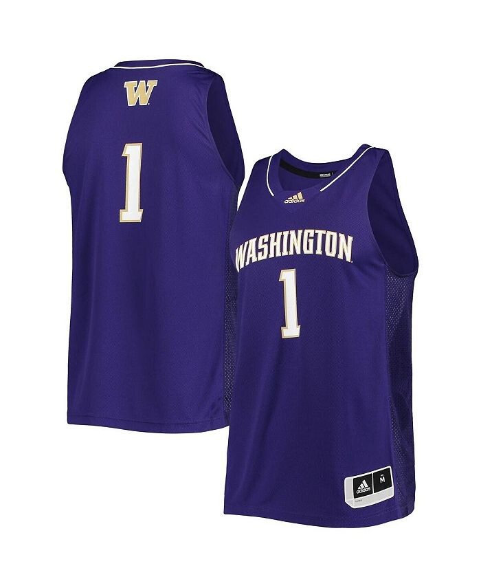 

Мужская баскетбольная майка 1 фиолетового цвета Washington Huskies Team Swingman adidas, фиолетовый