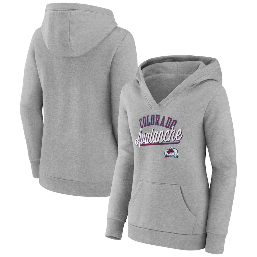

Пуловер с капюшоном Fanatics Branded Colorado Avalanche, серый