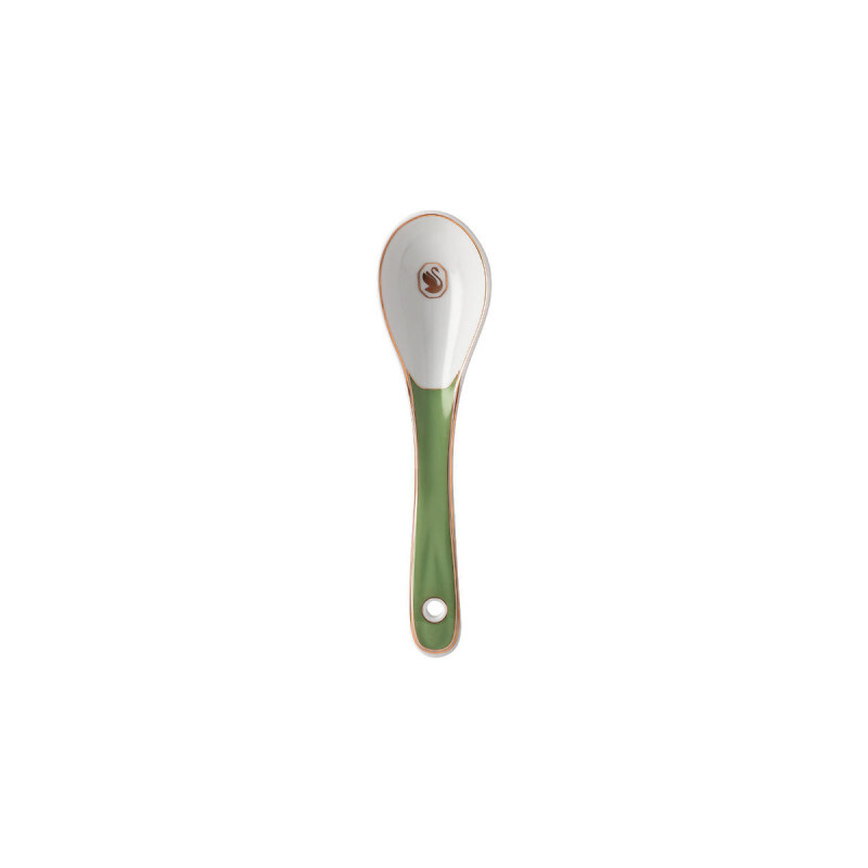 

Фарфоровая ложка Swarovski x SIGNUM Fern 14 x 4 см Rosenthal, белый/золотой/зеленый