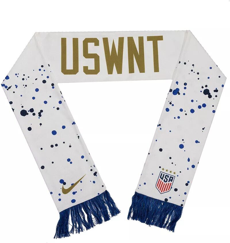 

Белый шарф Nike USWNT 2023 из джерси с крючком