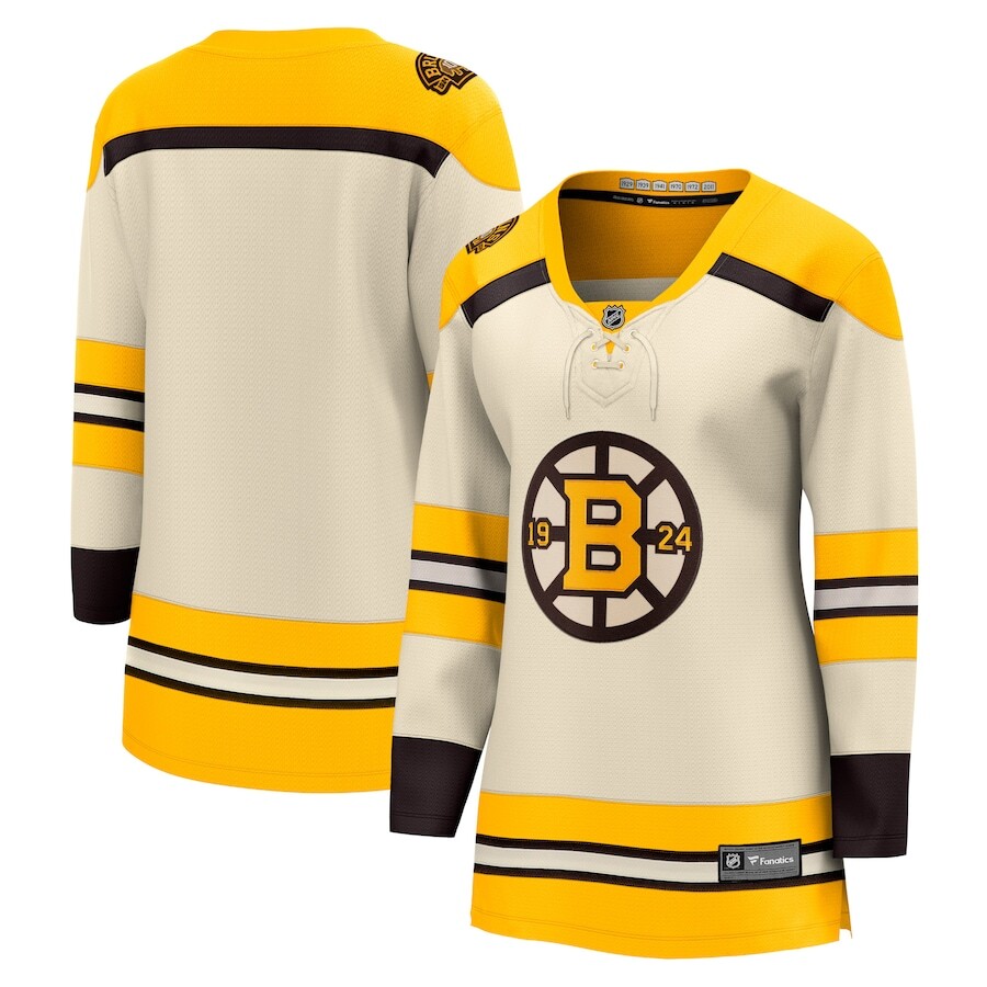 

Джерси Fanatics Branded Boston Bruins, кремовый