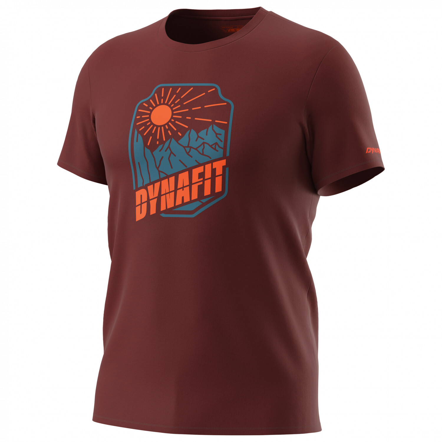 Футболка Dynafit Graphic Cotton S/S Tee, цвет Syrah/Badge