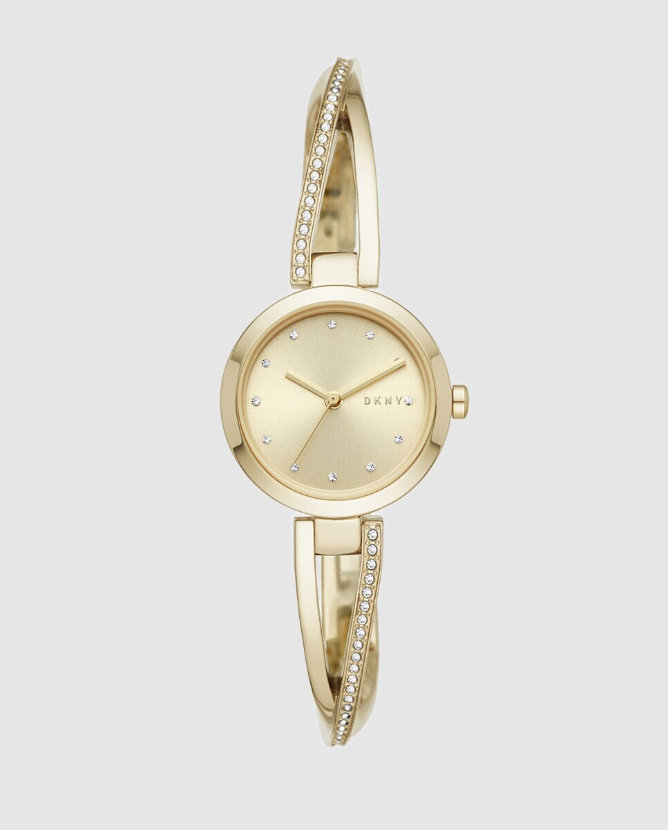 

DKNY Crosswalk NY2830 женские часы из золотой стали с блестками DKNY, золотой