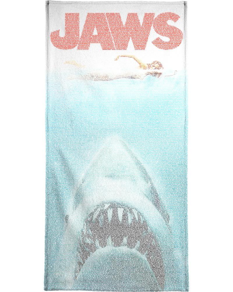 Полотенце для ванной Juniqe Jaws, синий