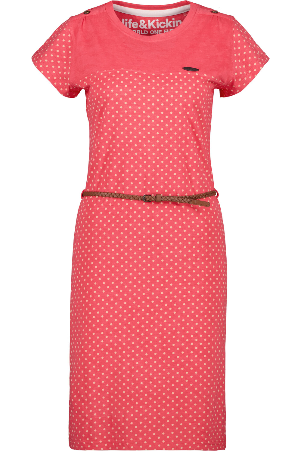 

Платье alife and kickin Sommer, Jersey, Freizeit LeoniceAK B, цвет coral melange