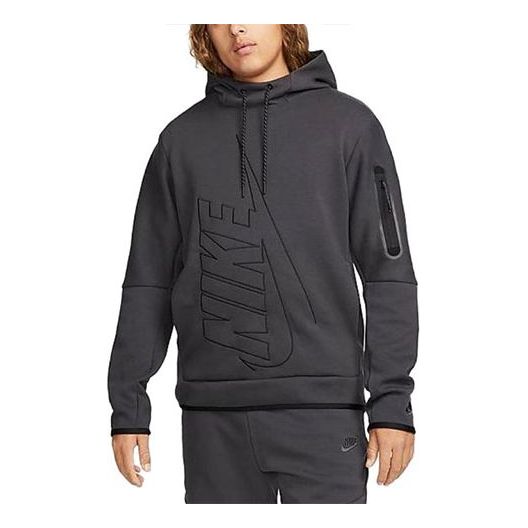 

Толстовка Nike Tech Fleece Pullover Graphic Hoodie 'Black', черный