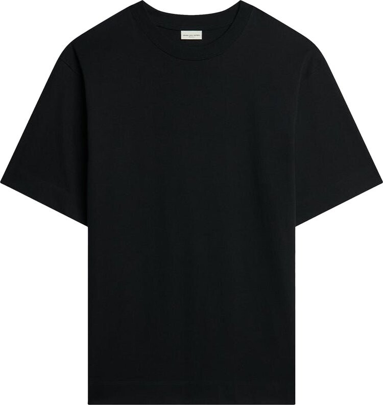 

Футболка Dries Van Noten Boxy Fit 'Black', черный