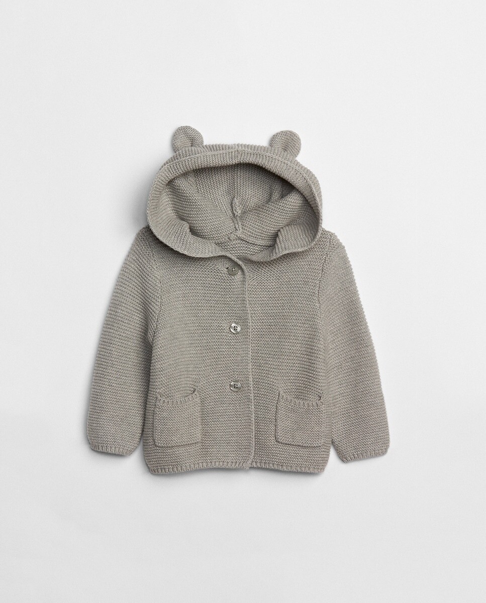 

Серая трикотажная куртка для мальчика Gap Gap, серый