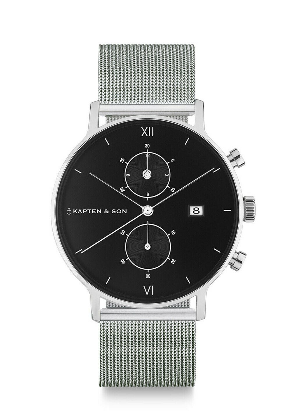 

Хронограф CHRONO Kapten & Son, цвет silver coloured black