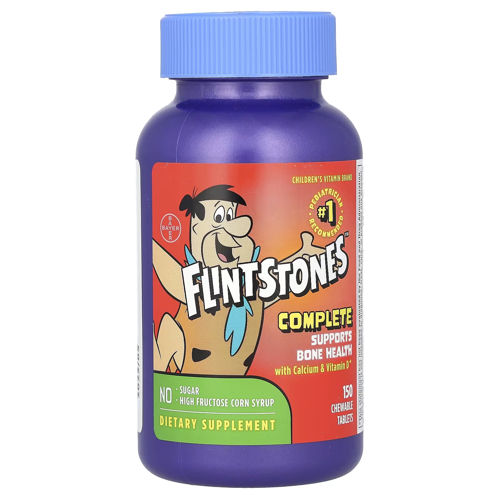 Добавка Flintstones с кальцием и витамином D, 150 жевательных таблеток flintstones детский поливитамин с железом фруктовые вкусы 60 жевательных таблеток