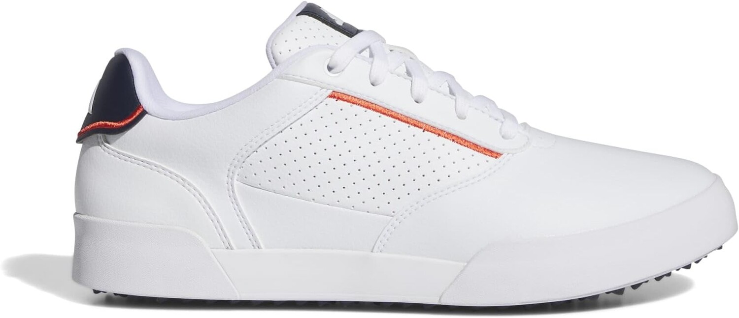 

Кроссовки Retrocross Spikeless Golf Shoes adidas, цвет Footwear White/Footwear White/Collegiate Navy