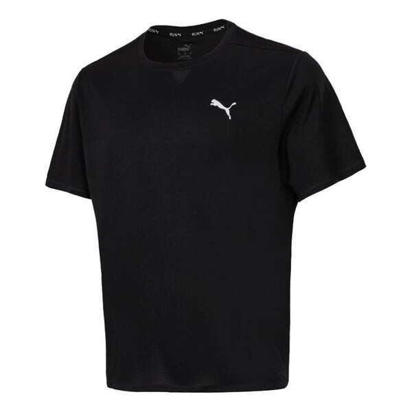 fitness short sleeved women s summer running sports t shirt loose round neck yoga top breathable sweat absorbing quick drying Футболка PUMA Sports Running Quick Dry Breathable Round Neck Short Sleeve Black, черный