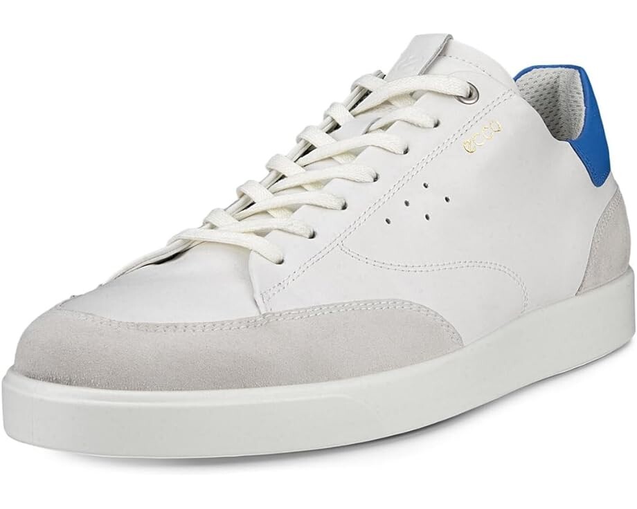 Кроссовки ECCO Street Lite Court Sneaker, цвет Shadow White/White/Regatta кроссовки street lite court sneaker ecco цвет black black limestone