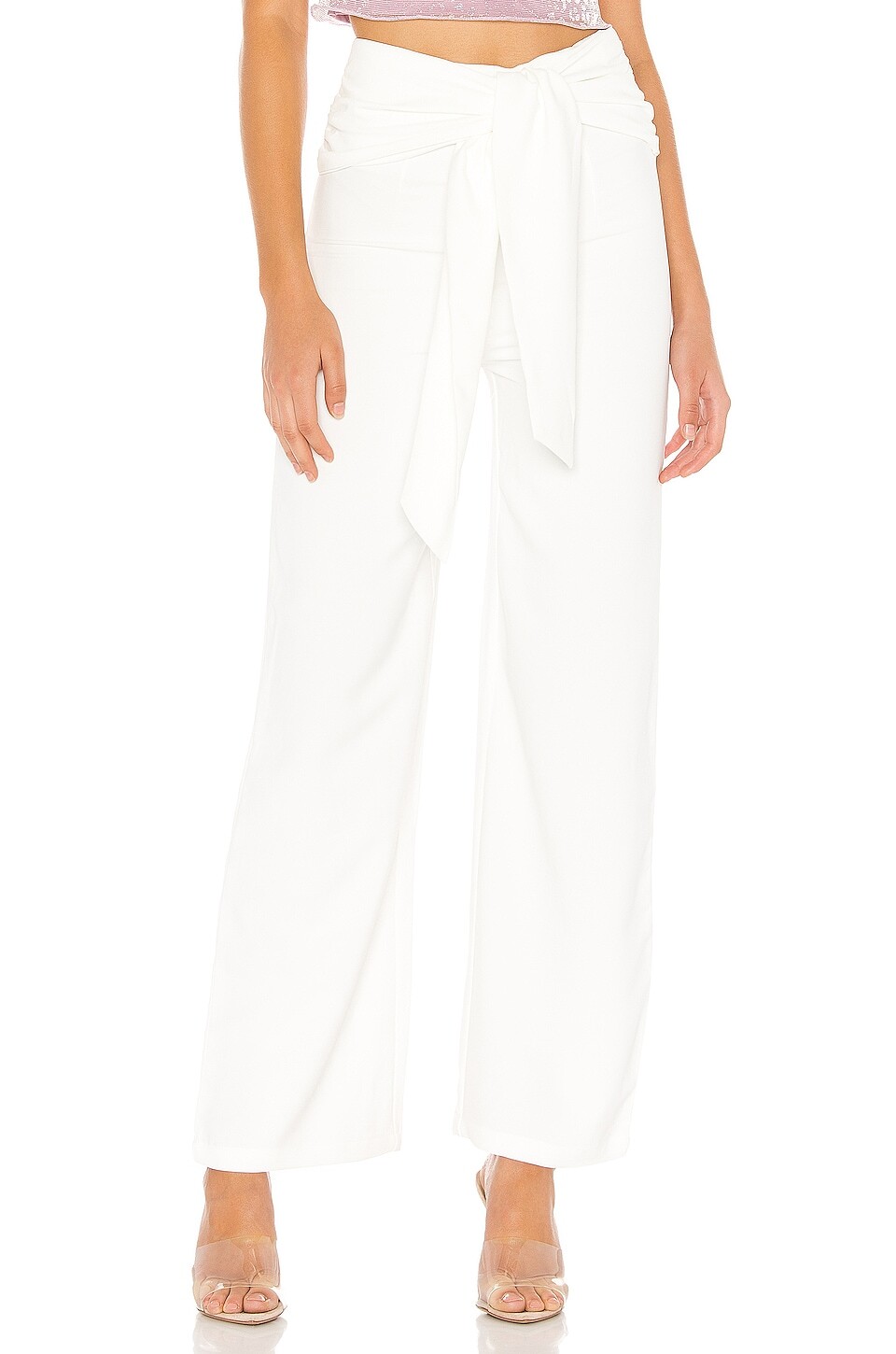 

Брюки superdown Jordayn Tie Waist, белый