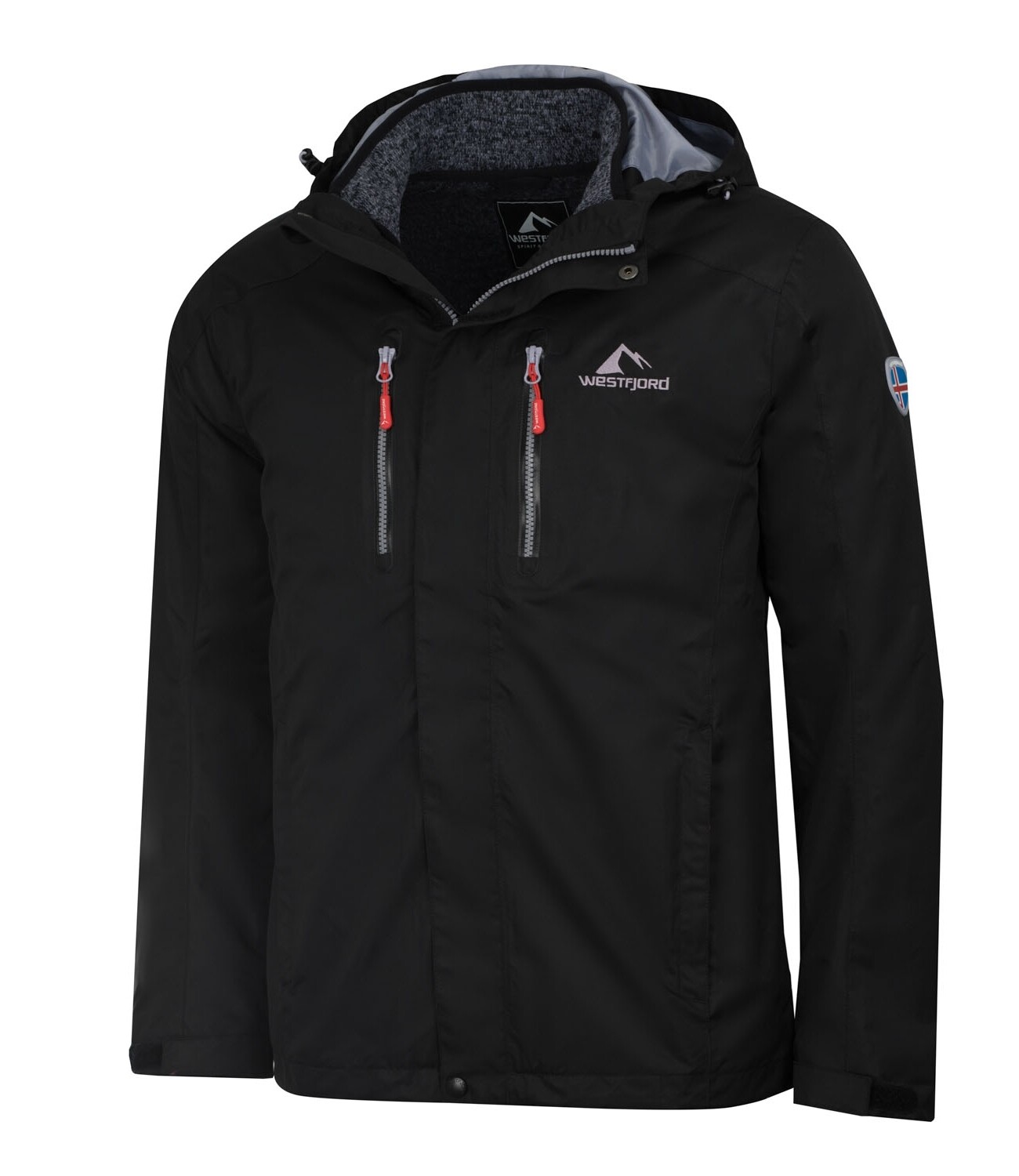 

Дождевик Westfjord 3in1 Funktionsjacke Hverfjall, черный