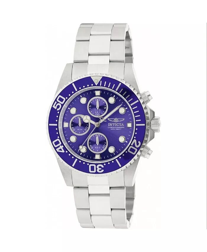

Мужские часы 1769 Pro Diver с кварцевым хронографом и синим циферблатом Invicta, синий