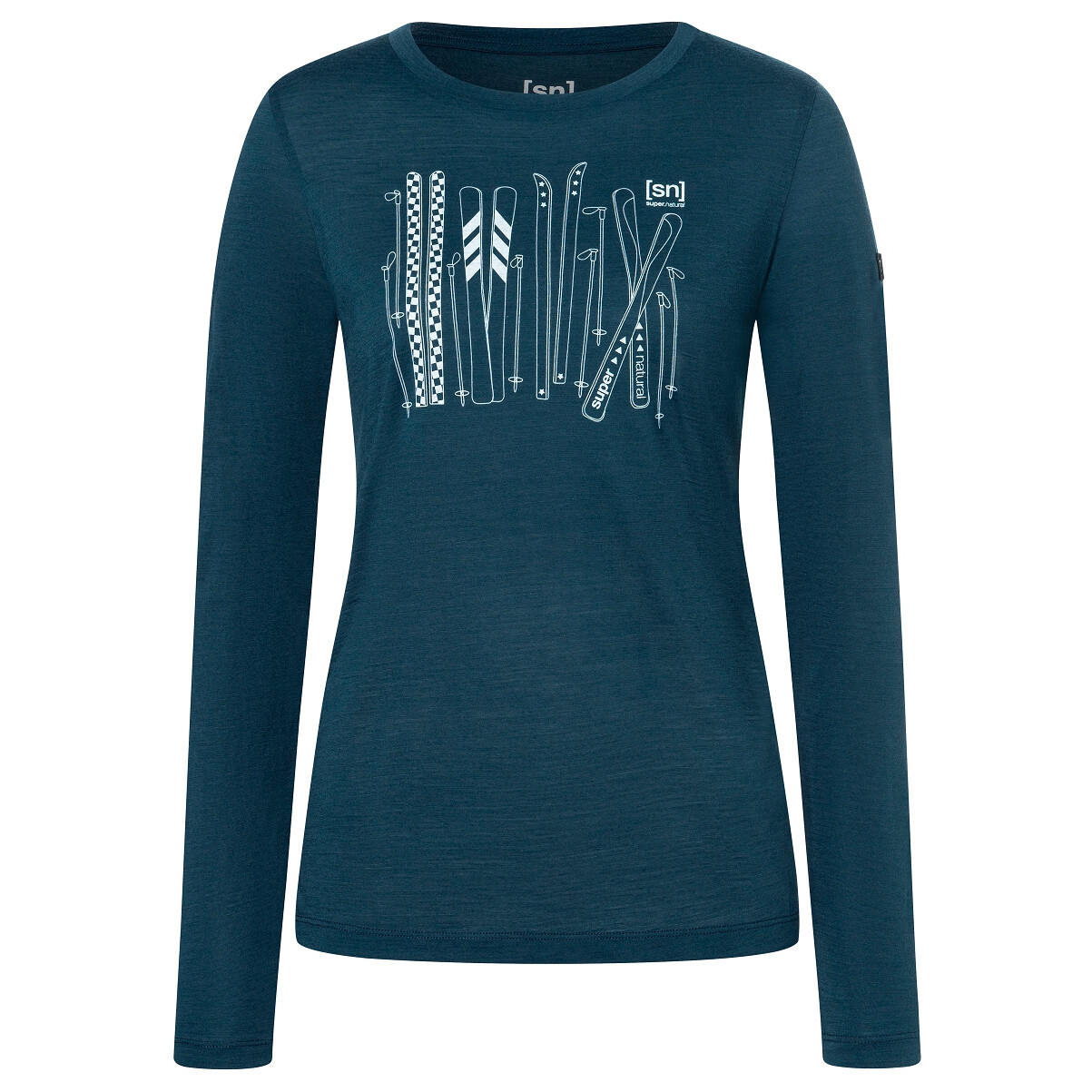 

Лонгслив Super.Natural Fourski L/S, цвет Blueberry/Fresh White