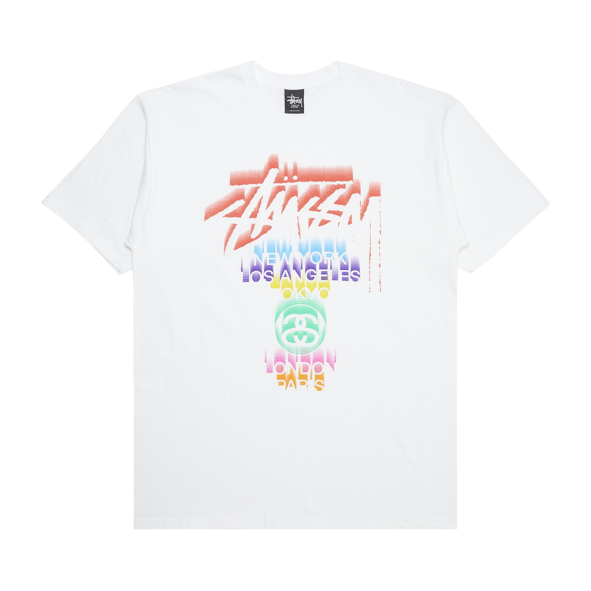 Футболка Stussy Motion World Tour, цвет Белый