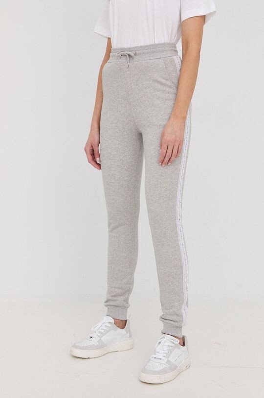 

Хлопковые спортивные брюки 221W1054 Karl Lagerfeld, серый
