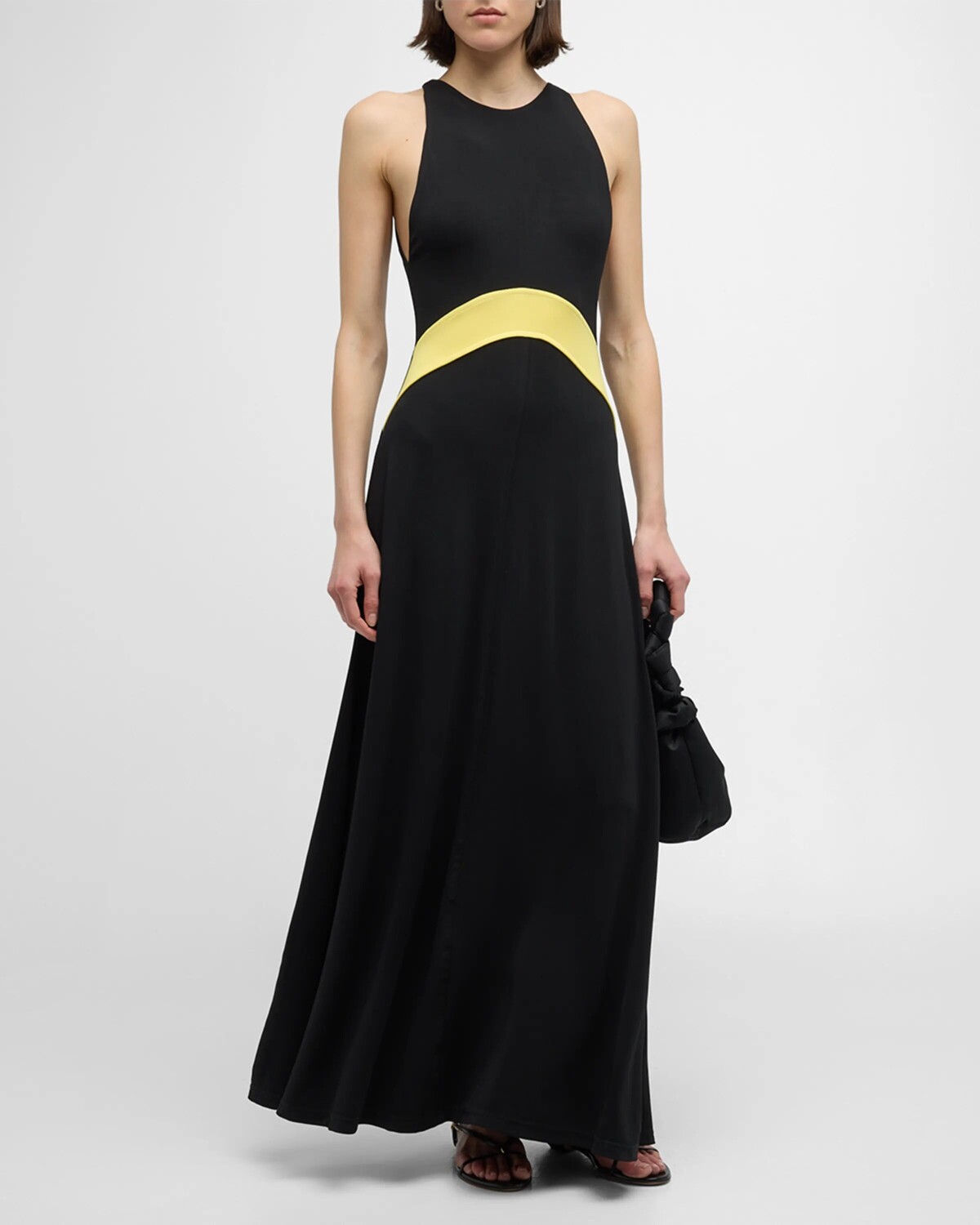 

Платье макси The Jonati Color Block из коллаборации с Sofia Richie Grainge Solid and Striped, цвет Noir Sunglow