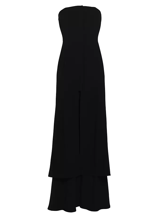 

Многоярусное платье без бретелек Proenza Schouler, черный