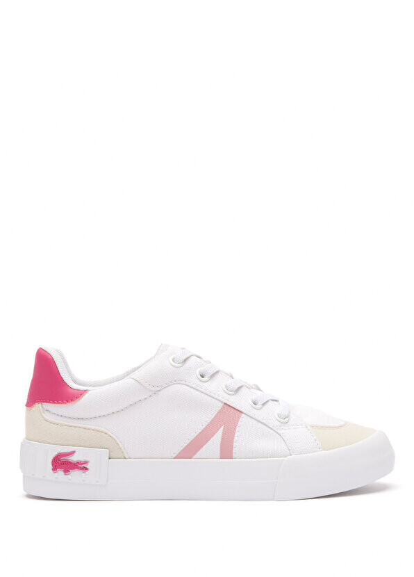 

L004 детские белые кроссовки Lacoste