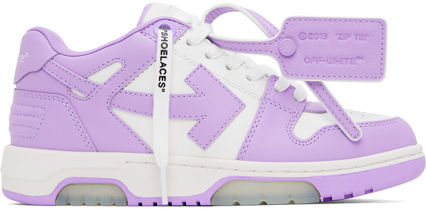 

Off-White Фиолетово-белые кроссовки Out Of Office