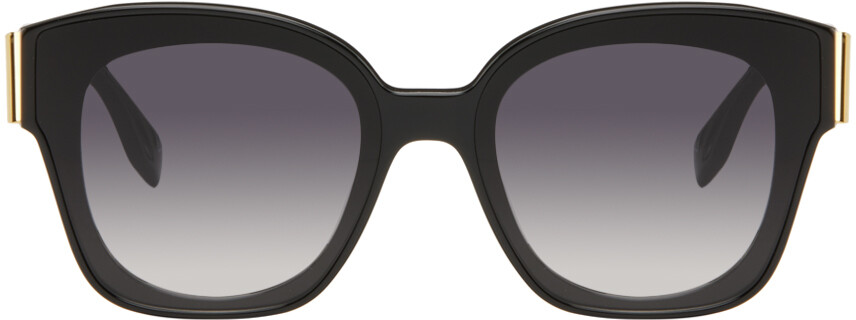 

Черные солнцезащитные очки «кошачий глаз» Fendi