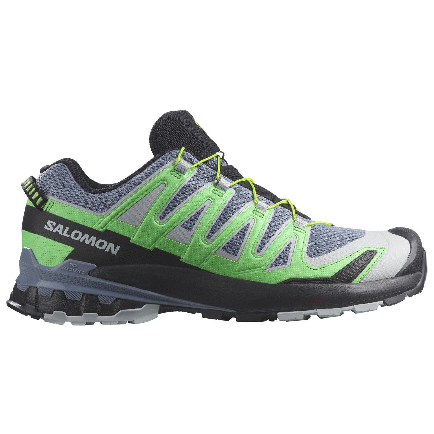 Мультиспортивная обувь Salomon XA Pro 3D V9, цвет Flint Stone/Green Gecko/Black