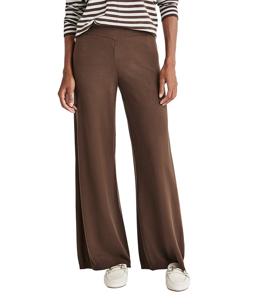 Широкие трикотажные брюки Splendid x Cella Jane Blog, коричневый