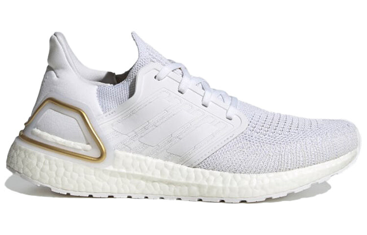 

Кроссовки женские Adidas Ultra Boost 20 Gold Metallic Heel, белый