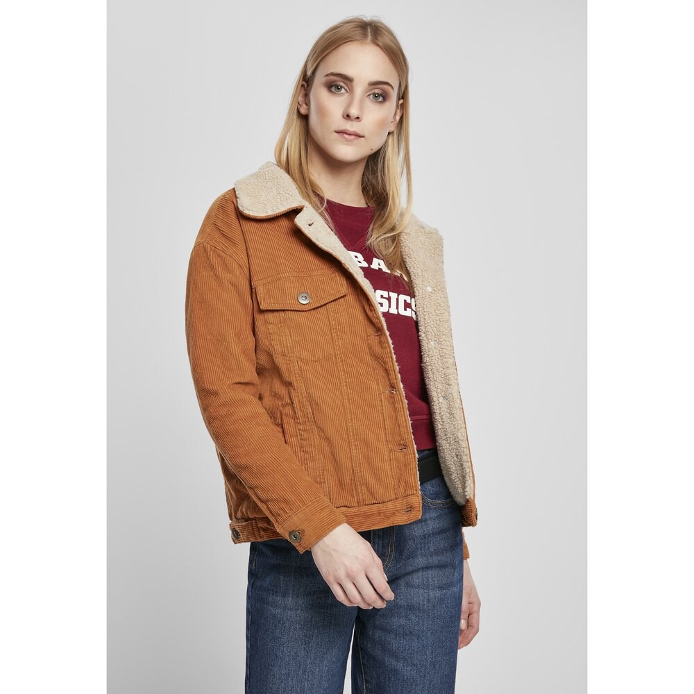 

Куртка Urban Classics Oversize Sherpa Corduroy, оранжевый