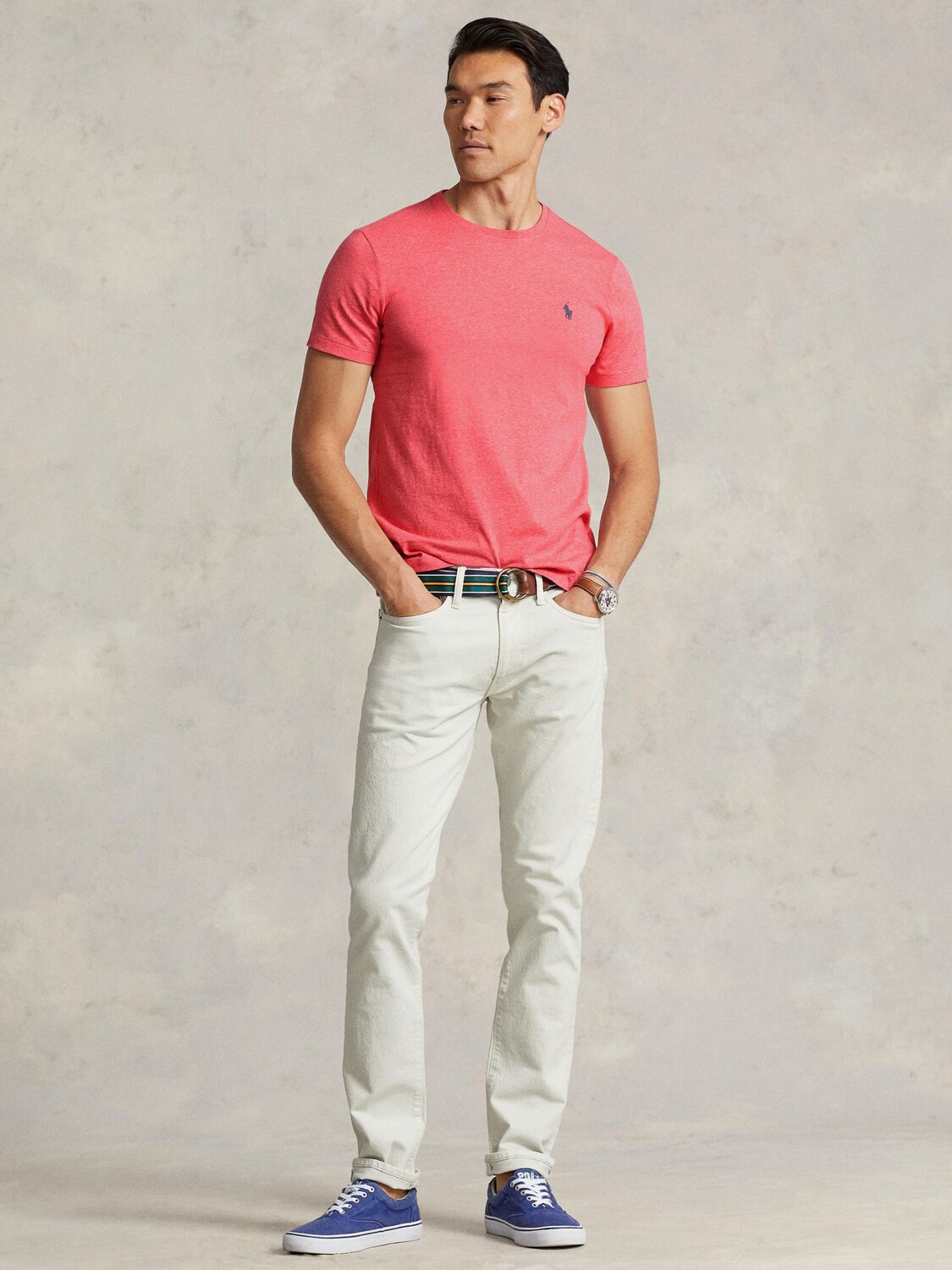 

Футболка узкого кроя Polo Ralph Lauren, цвет Highland Rose Hehe