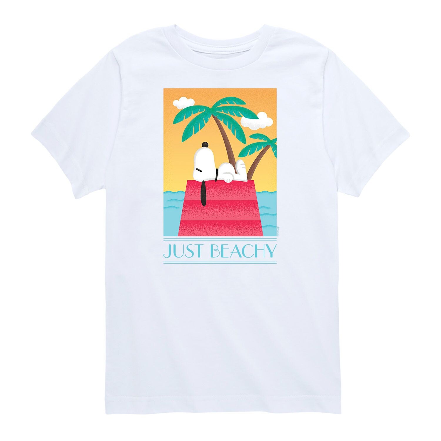 

Футболка Peanuts Just Beachy Snoopy для мальчиков 8–20 лет с рисунком Licensed Character