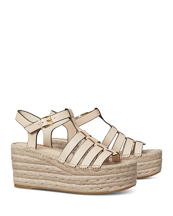 

Женские сандалии Fisherman Espadrille на платформе и танкетке Tory Burch
