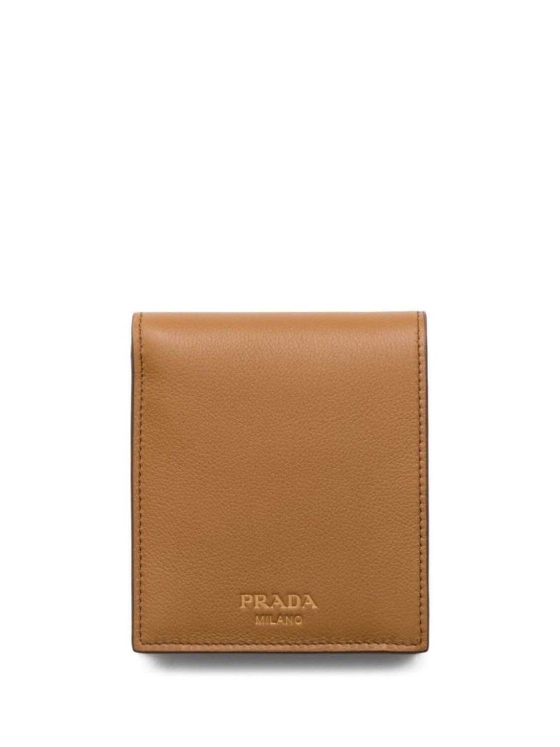 

Prada кожаный кошелек с тисненым логотипом, коричневый