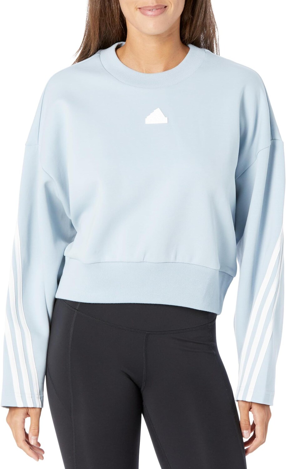 

Толстовка Future Icons 3-Stripes Crew adidas, цвет Wonder Blue