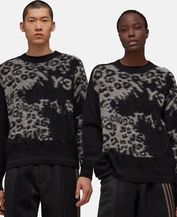 

Шерстяной джемпер adidas, черный
