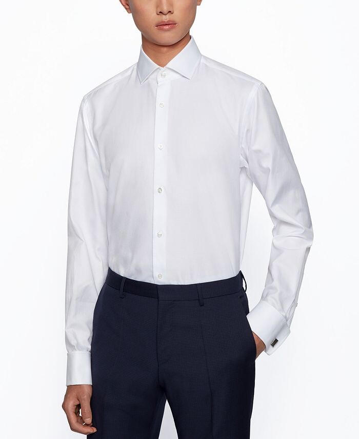 

Мужская рубашка обычного кроя Hugo Boss, белый